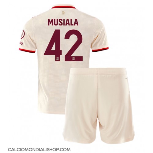 Maglie da calcio Bayern Munich Jamal Musiala #42 Terza Maglia Bambino 2024-25 Manica Corta (+ Pantaloni corti)